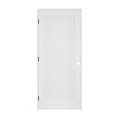 Codel Doors 34" x 80" x 1-3/8" Primed 1-Panel Interior Flat Panel Door with Ovolo Bead 4-9/16" RH Prehung Door 2168pri8020RH1D4916